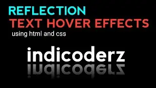 Reflection Text hover effects using html and css