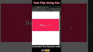 Text Flip Animation Using Css 