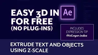 How to Fake 3D Extrude Type - Ancient After Effects Techniques