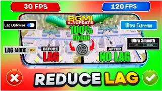4.3 Update No More LAG🥺, BGMI Lag Ka The End, New SETTING⚙️4.3 Lag Problem Fixed