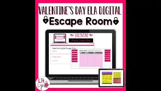 Valentine ELA & Reading  Digital Eacape