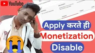 Monetization Disabled ! After Apply For Youtube Channel Monetization ! fix disable monetization 100%
