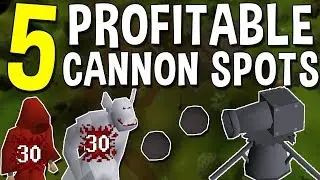 Top 5 Profitable or Break Even Cannon Spots for EXP! How to Obtain Free Ranged Experience [OSRS]