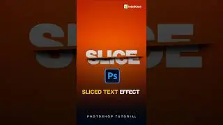 Slice text effect using photoshop | intelKeen 