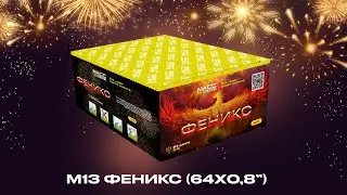 Батарея салютов М13 ФЕНИКС 64 залпа 0,8 дюйма