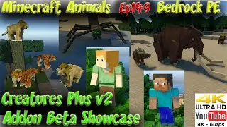 Creatures Plus v2 Addon Beta Showcase Animals Minecraft Bedrock PE Minecraft Animals Ep149