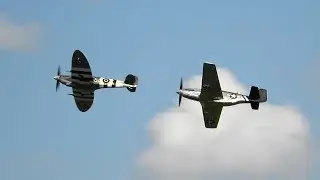 P-51 Mustang & Mk.9 Spitfire EAA AirVenture Oshkosh 2019