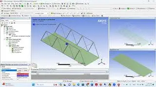 Ansys tutorial 3D truss bridge with pressure load  and own weight part 2