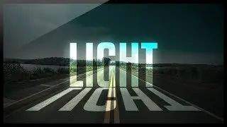 Photoshop Tutorial - Light Text Effect - Glowing Text Effect