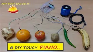 How To Make Piano At Home ||  Electronic Fun Project || Without Makey Makey