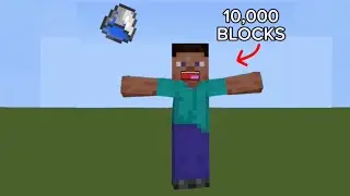 10,000 Block Water Bucket MLG On Minecraft Bedrock Edition