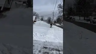 EGO 24” 2-Stage Snow Blower in Action (**don’t snow blow into the wind) 