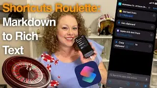 Quick Convert Markdown to Rich Text with Shortcuts on iPhone (Shortcuts Roulette)