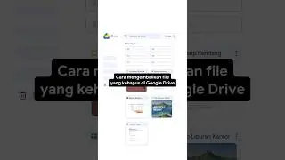 Sefruit tips untuk Warga 🤫 yang pernah gak sengaja ngapus file-nya di Google Drive 😯