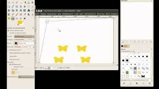 Инструмент Штамп по перспелтиве в GIMP.avi