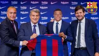 Officiall kylian mbappe signing to fc barcelona