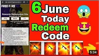 Free fire today poker mp40 redeem code 6 june | with proof 😱