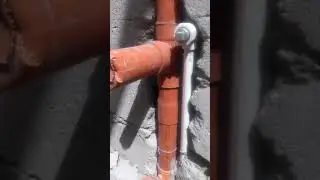 Rough Typical Plumbing installation single bungalow single room buliding