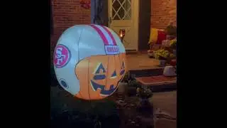 Team Pride Inflatable Jack-O-Helmet Porch Transformation by Sporticulture™