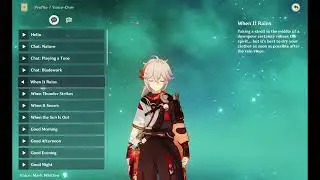 Kaedehara Kazuha voice-over: When It Rains  (Genshin Impact eng)