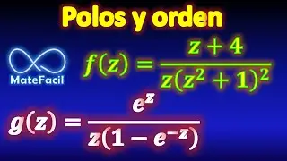 Poles and order of a complex function