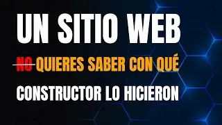 ¿Cómo saber con qué constructor hicieron un sitio web?