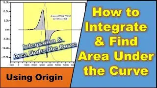 How to find the Area Under the Curve | Integration (in Origin) 