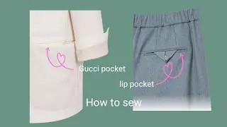 입술주머니 쉽고 빠르게 만드는 유용한 재봉팁 Useful sewing tips to make a lip pocket quickly and easily