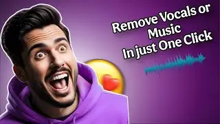 Remove Vocals Or Music In Just One Click!!
