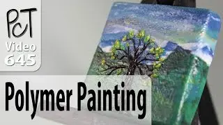 Polymer Clay Landscape Painting Tutorial (Intro Vol-083)