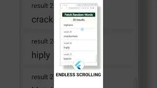 Endless scrolling / Lazy loading / Infinite scrolling in Futter 📱💻