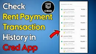 Check Rent payment Transaction History in Cred App