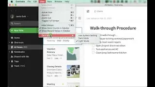 Enable Dark Mode in Evernote for desktop for a higher contrast color theme