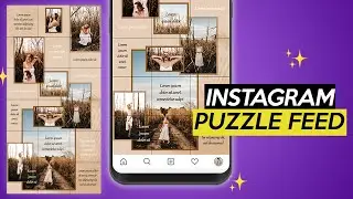 How to design INSTAGRAM PUZZLE FEED Photoshop Tutorial 2020