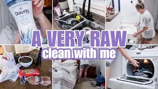 RAW & REAL CLEAN WITH ME | SUNDAY RESET CLEANING VLOG