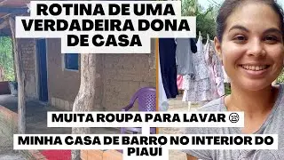 [ FAXINA ] COMIDA NO FOGÃO A LENHA + LAVEI MUITA ROUPA