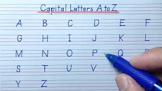 ABC Learn How to Write Capital Letters A to Z | ABCD Writing Tutorial | English Capital Letters ABCD