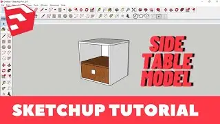 SIDE TABLE MODEL IN SKETCHUP