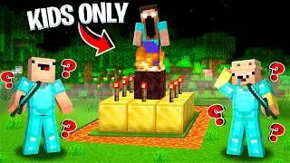 I Trolled Kids With SCARY MYTHS In Minecraft Kids Only Server..