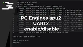 PC Engines apu2 UARTx enable/disable
