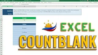 Excel How to Use Countblank Function