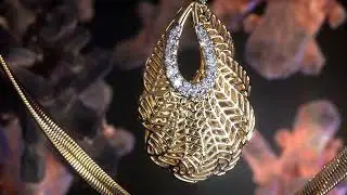 Jewellery earring and neckless 3D Animation