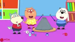 Wolf Family⭐️Wolfoo's New Bed Arrives #2🛏️  Wolfoo Makes A New Room with Dad   Kids Cartoon