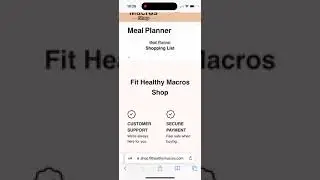 Generate Shopping Lists - Fit Healthy Macros