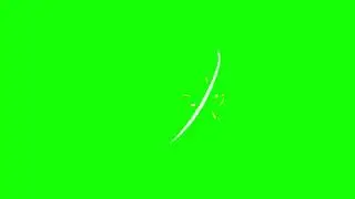 Multiples Sword Slash green screen