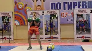 Nikita Orlov. LC 94 (2*24 kg). Russian youth's KB champ 2019.