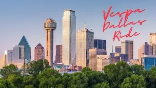 Dallas sightseeing with a Piaggio Vespa!