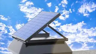 QuietCool AFR SLR-40 Roof Mount Solar Attic Fan
