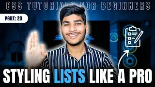 Styling Lists in CSS | CSS Tutorials for Beginners | 