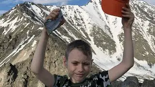 Восхождение на гору Пик Любви 2124 м. с 8-ми летним сыном.